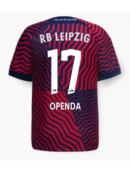 Moški Nogometna dresi replika RB Leipzig Lois Openda #17 Gostujoči 2023-24 Kratek rokav